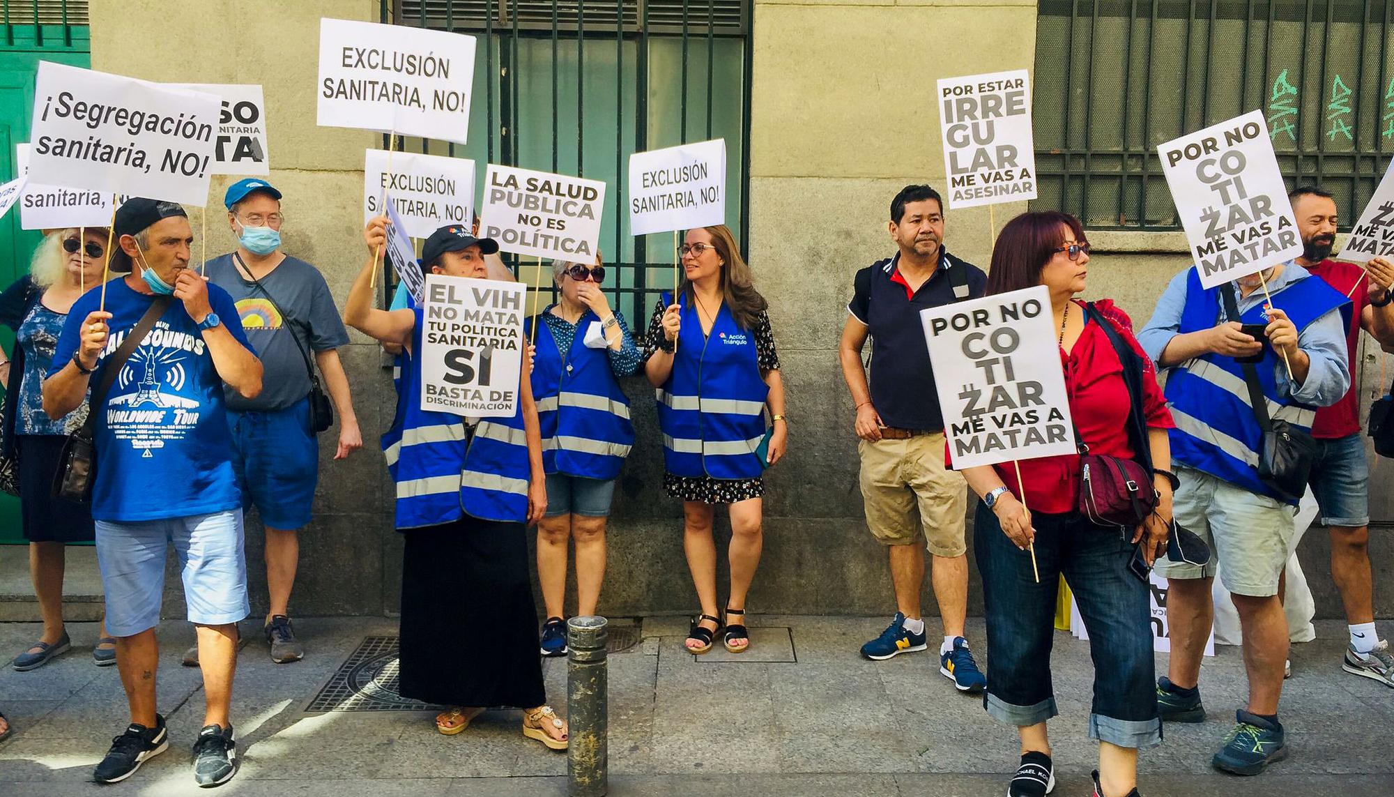 Concentracion contra la exclusion sanitaria